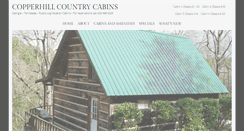 Desktop Screenshot of copperhillcabins.com