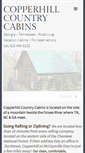 Mobile Screenshot of copperhillcabins.com